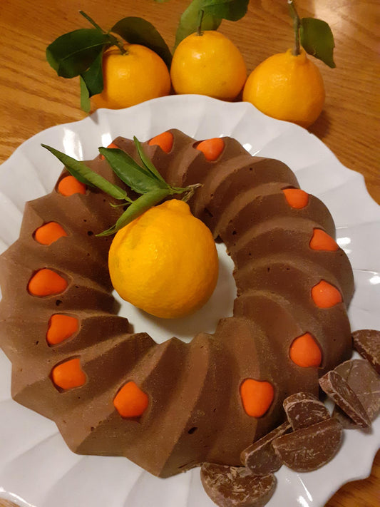 Chocolate Orange Christmas Wreath