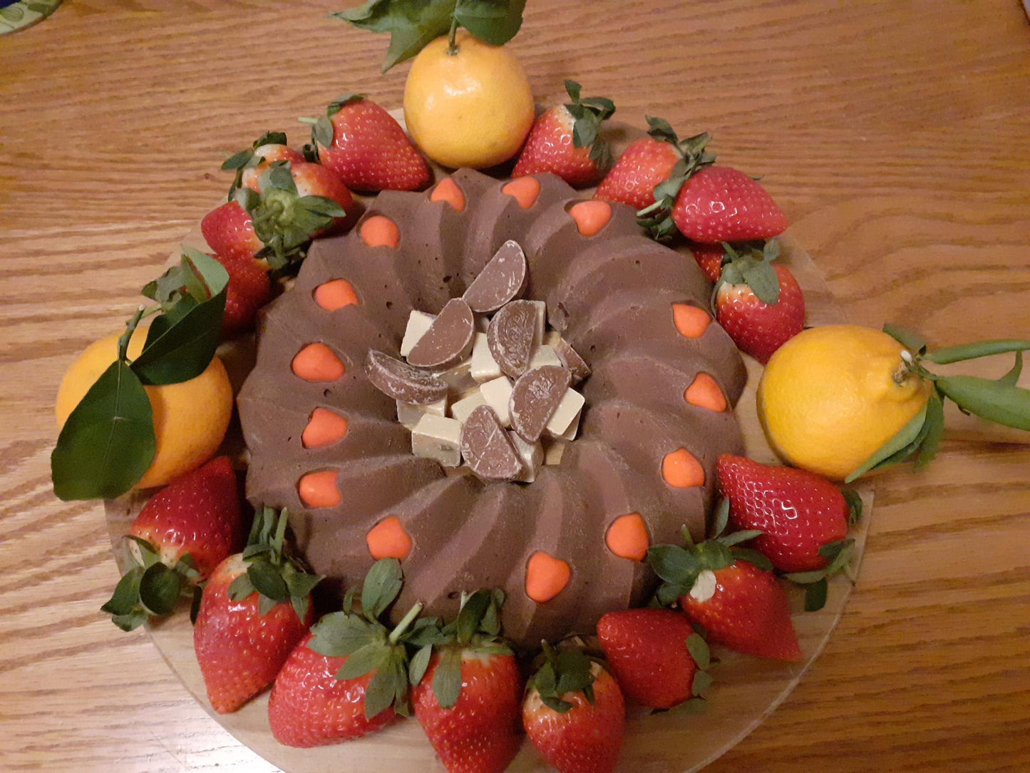 Chocolate Orange Christmas Wreath